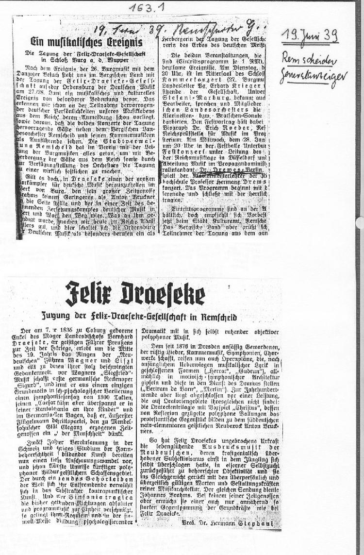 Draeseke: Lieder- u. Klavierabend in Rodach (7 Apr 1936) 