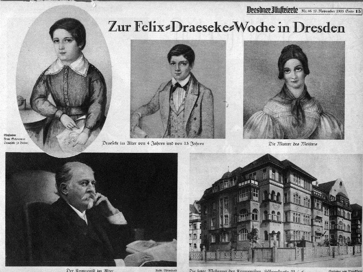 Felix Draeseke - Feiern in Coburg und Dresden 