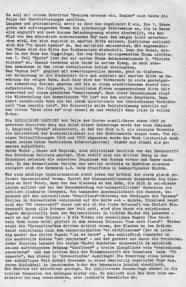 Gemeidesaal, Evagelische Kirche, Katholische Kirche Leichlingen: Felix Draeseke-Gedenktage (Kantorei Leichlingen, Haas, Follert, Leonardo Quartett) Leichlingen - 25-27 Feb 1983