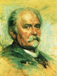 Robert Herrmann Sterl, enger Freunddes russischen Komponisten Nikolai von Struve, portraitierte 1907 dessen Lehrer Felix Draeseke