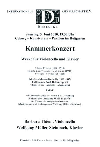 Kammer-Konzert im Pavillon des Kunstvereins