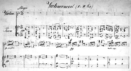 Draeseke's Violin Concerto - click to enlarge in new window.