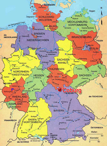 German Map: Coburg