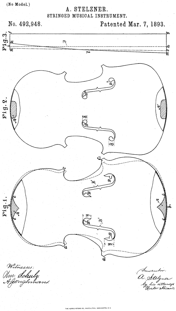 Alfred Stelzner (US Patent 492,948) Click for larger version